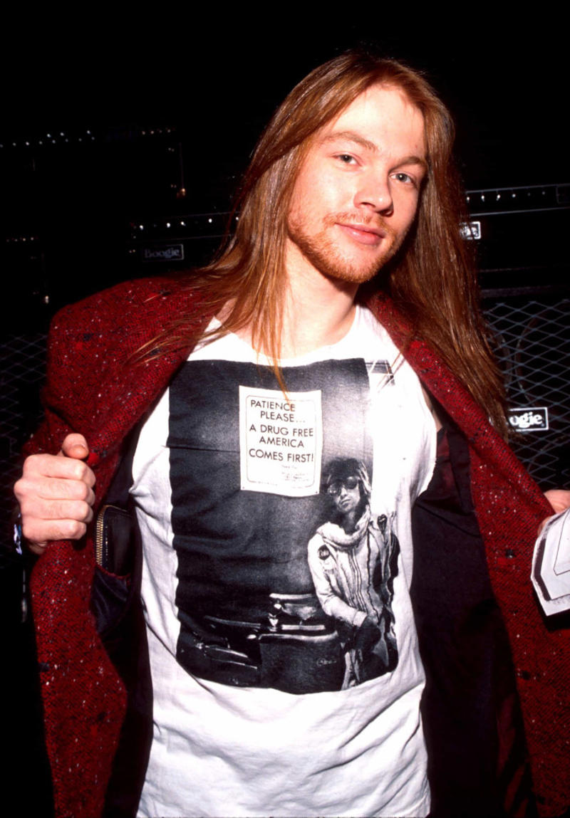 Axl Rose Mick Jagger, Paul McCartney, Robert Plant, Bruce Springsteen, Debbie Harry, Bob Dylan, Axl Rose, Ringo Starr, Keith Richards, Jon Bon Jovi, Ozzy Osbourne, Eddie Vedder, Rod Stewart