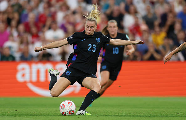 ENGLAND STARTING XI, Hannah Hampton - 8 , Lucy Bronze - 7 , Leah Williamson - 6 , Esme Morgan - 7 , Alex Greenwood - 5 , Keira Walsh - 8 , Georgia Stanway - 5 , Ella Toone - 6 , Lauren James - 6 , Alessia Russo - 5 , Lauren Hemp - 7 , SUBSTITUTES, Beth Mead - 6 , Chloe Kelly - 8 , Michelle Agyemang - 9 , Aggie Beever-Jones - 7 , Grace Clinton & Jess Carter - 6