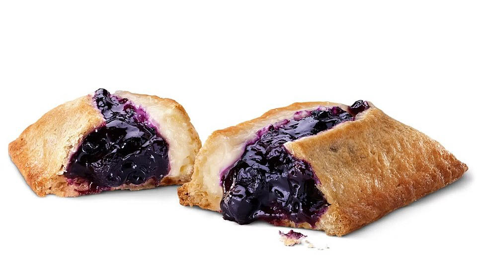 3. Blueberry & Crème Pie 1. Spicy McMuffin Breakfast Sandwiches, 2. The Return of the Beloved Snack Wraps, 3. Blueberry & Crème Pie, 4. The New Daily Double, 5. Hershey’s S’mores McFlurry Is Here