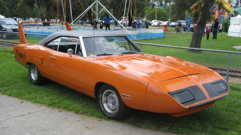 15. 1970 Plymouth Superbird 440 Six-Pack 2. 1970 Dodge Coronet R/T Convertible, 3. 1970 Buick GSX Stage 1, 4. 1967 Chevrolet Camaro Z/28 Convertible, 7. 1970 Chevrolet Chevelle SS 454 LS6 Convertible, 9. 1969 AMC AMX/3, 10. 1970 Oldsmobile 442 W-30 Convertible, 12. 1964 Ford Thunderbolt, 13. 1968 Dodge Charger R/T HEMI, 14. 1970 Mercury Cougar Eliminator Boss 302, 15. 1970 Plymouth Superbird 440 Six-Pack, 17. 1965 Pontiac Catalina 2+2 Convertible, 18. 1969 Shelby GT500 Convertible, 19. 1966 Chevrolet Biscayne L72 427, 20. 1967 Dodge Dart GT 383