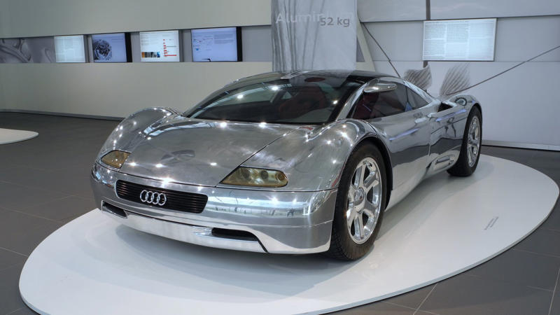 4. Audi Avus Quattro 1. Ford GT90, 2. Dodge Copperhead, 3. Ferrari Mythos, 4. Audi Avus Quattro, 5. Aston Martin Bulldog, 6. Mercedes-Benz C112, 7. BMW Nazca C2, 8. Cadillac Sixteen, 9. Yamaha OX99-11, 10. Ferrari 512S Modulo, 11. Buick Avista, 12. Chrysler ME Four-Twelve, 13. Mitsubishi Concept-RA, 14. Lamborghini Estoque, 15. Hyundai N Vision 74, 16. Dome Zero, 17. Chrysler Atlantic, 18. Audi Quattro, 19. BMW GINA, 20. Saab Aero-X