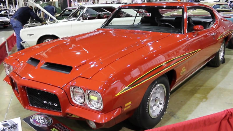 1971 Pontiac GTO Judge 455 4-Speed Pilot Car Restored at MCACN Muscle Car Of The Week by MuscleCarOfTheWeek 2. 1970 Dodge Coronet R/T Convertible, 3. 1970 Buick GSX Stage 1, 4. 1967 Chevrolet Camaro Z/28 Convertible, 7. 1970 Chevrolet Chevelle SS 454 LS6 Convertible, 9. 1969 AMC AMX/3, 10. 1970 Oldsmobile 442 W-30 Convertible, 12. 1964 Ford Thunderbolt, 13. 1968 Dodge Charger R/T HEMI, 14. 1970 Mercury Cougar Eliminator Boss 302, 15. 1970 Plymouth Superbird 440 Six-Pack, 17. 1965 Pontiac Catalina 2+2 Convertible, 18. 1969 Shelby GT500 Convertible, 19. 1966 Chevrolet Biscayne L72 427, 20. 1967 Dodge Dart GT 383