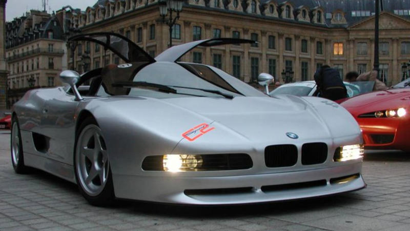 7. BMW Nazca C2 1. Ford GT90, 2. Dodge Copperhead, 3. Ferrari Mythos, 4. Audi Avus Quattro, 5. Aston Martin Bulldog, 6. Mercedes-Benz C112, 7. BMW Nazca C2, 8. Cadillac Sixteen, 9. Yamaha OX99-11, 10. Ferrari 512S Modulo, 11. Buick Avista, 12. Chrysler ME Four-Twelve, 13. Mitsubishi Concept-RA, 14. Lamborghini Estoque, 15. Hyundai N Vision 74, 16. Dome Zero, 17. Chrysler Atlantic, 18. Audi Quattro, 19. BMW GINA, 20. Saab Aero-X