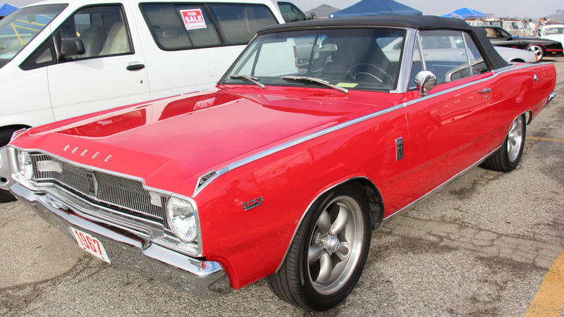 20. 1967 Dodge Dart GT 383 2. 1970 Dodge Coronet R/T Convertible, 3. 1970 Buick GSX Stage 1, 4. 1967 Chevrolet Camaro Z/28 Convertible, 7. 1970 Chevrolet Chevelle SS 454 LS6 Convertible, 9. 1969 AMC AMX/3, 10. 1970 Oldsmobile 442 W-30 Convertible, 12. 1964 Ford Thunderbolt, 13. 1968 Dodge Charger R/T HEMI, 14. 1970 Mercury Cougar Eliminator Boss 302, 15. 1970 Plymouth Superbird 440 Six-Pack, 17. 1965 Pontiac Catalina 2+2 Convertible, 18. 1969 Shelby GT500 Convertible, 19. 1966 Chevrolet Biscayne L72 427, 20. 1967 Dodge Dart GT 383