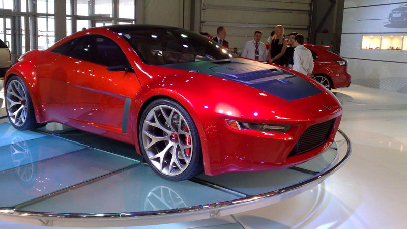 13. Mitsubishi Concept-RA 1. Ford GT90, 2. Dodge Copperhead, 3. Ferrari Mythos, 4. Audi Avus Quattro, 5. Aston Martin Bulldog, 6. Mercedes-Benz C112, 7. BMW Nazca C2, 8. Cadillac Sixteen, 9. Yamaha OX99-11, 10. Ferrari 512S Modulo, 11. Buick Avista, 12. Chrysler ME Four-Twelve, 13. Mitsubishi Concept-RA, 14. Lamborghini Estoque, 15. Hyundai N Vision 74, 16. Dome Zero, 17. Chrysler Atlantic, 18. Audi Quattro, 19. BMW GINA, 20. Saab Aero-X