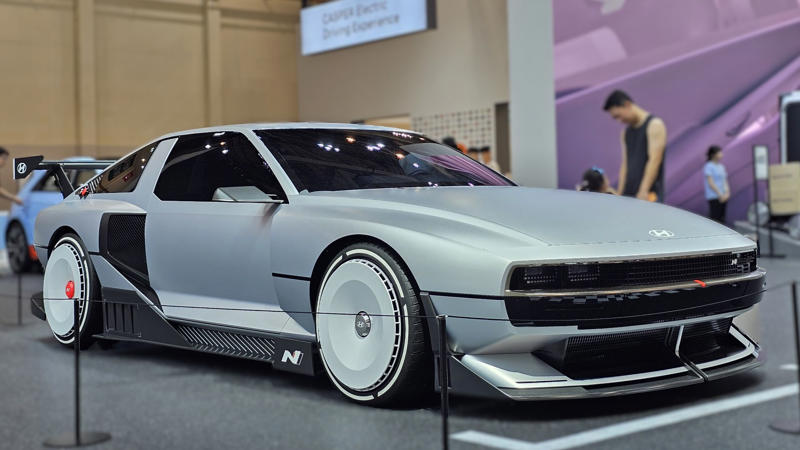 15. Hyundai N Vision 74 1. Ford GT90, 2. Dodge Copperhead, 3. Ferrari Mythos, 4. Audi Avus Quattro, 5. Aston Martin Bulldog, 6. Mercedes-Benz C112, 7. BMW Nazca C2, 8. Cadillac Sixteen, 9. Yamaha OX99-11, 10. Ferrari 512S Modulo, 11. Buick Avista, 12. Chrysler ME Four-Twelve, 13. Mitsubishi Concept-RA, 14. Lamborghini Estoque, 15. Hyundai N Vision 74, 16. Dome Zero, 17. Chrysler Atlantic, 18. Audi Quattro, 19. BMW GINA, 20. Saab Aero-X