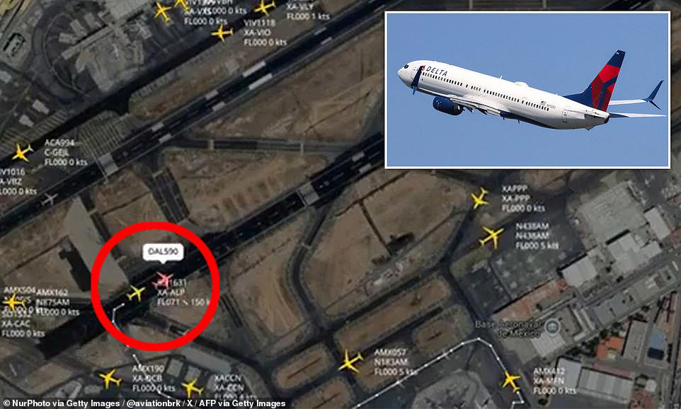 Another Delta near-miss at Mexico City airport