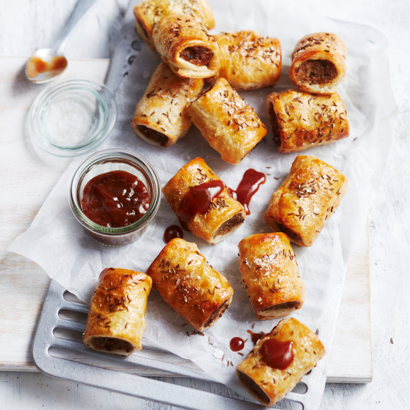 Smarter finger food ideas, How much finger food to serve, Be prepared for impromptu entertaining, Pre-dinner nibbles, What is a fancy finger food called?, Finger food ideas for your next party, Easy spanakopita pies , Chicken lettuce cups with green tahini dressing , Air fryer sausage rolls , Little chicken and leek pies , Air fryer popcorn-coated chicken with honey BBQ sauce , Espresso martini cocktail , Watermelon mocktail with strawberry & mint , Tomato & goat’s cheese pissaladière , Baked brie fondue on the barbecue , Air fryer zucchini balls with lemon yoghurt , How to make a classic mojito , Fried harissa-stuffed green olives , Salt and pepper squid , Bruschetta , Five-ingredient tomato fritters , Beef, haloumi and spinach borek , Roasted garlicky pumpkin and sage pies , Rosé sangria , Air fryer pickle chips with ranch dipping sauce , Spiced paneer and eggplant pakora , Crispy fried pork dumplings , Air fryer chicken nuggets , Arancini with tomato and balsamic sauce , Chocolate and smoked almond ice-cream sandwiches , Strawberry and elderflower mocktail , Spelt blini with hot smoked salmon and crème fraîche , Bread crisps with confit tomatoes , Baked brie with pine nut dukkah , Caramelised leek and brie tartlets , Bacon and cheese arancini , Mulled “wine” mocktail , Passionfruit and pineapple spritzer , Chicken and mango rice paper rolls , Poached eggs and smoked salmon on blini , Feta and spinach stuffed potato balls , Marinated baby bocconcini with prosciutto