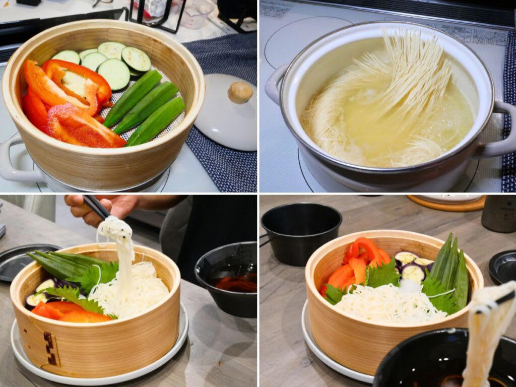 キャンプでヘルシー料理って難しいよね…新登場のせいろ付きホーロー鍋を購入しました！, 3つの注目ポイント！蒸し活で広がるキャンプ料理の新世界, 1. キャンプでも簡単ヘルシーごはん！, 2. 食卓も華やかに！インテリアとしても映える上品なビジュアル, 3. ホーロー鍋ならではの使いやすさ＆多機能性, 【キャンプめし革命】蒸すだけ簡単＆映える！せいろで楽しむ絶品3レシピ, 【レシピ 1】 ボリューム満点！「野菜の肉巻きせいろ蒸し」, 【レシピ 2】蒸してはさんで中華バーガー！ピタパン×小籠包, 【レシピ 3】夏にぴったり！せいろで"ひんやり"彩りそうめん, 長く愛用するために知っておきたいポイント, 食卓に新しい風を！蒸し料理で広がるヘルシーキャンプライフ