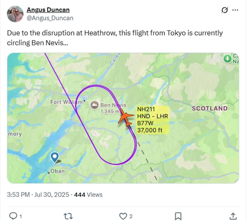 UK flights grounded with thousands of passengers left on the tarmac