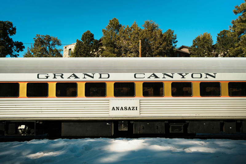 1. Ride the train to the South Rim via Grand Canyon Railway, 2. Absorb the canyon’s majesty from several viewpoints, 3. Admire landscape-inspired art at Kolb Studio, 4. Take a hike along Bright Angel Trail or South Kaibab Trail, 5. Check into Phantom Ranch or another woodsy in-park lodge, 6. Kayak curvy Horseshoe Bend, 7. Go white-water rafting on the Colorado River, 8. Take in layered vistas with a bike ride along the South Rim Trail, 9. Don’t forget a North Rim excursion, 10. Explore the East Entrance and Desert View Watchtower, 11. Admire the view from Roosevelt Point, 12. Embark on a mule trip to the bottom of the canyon, 13. Visit the Trail of Time for a geologic journey, 14. Tour the East Cabin at Pipe Spring National Monument, 15. Marvel at the night sky, 16. Step back in time at Bright Angel Lodge, 17. Walk the edge of the Skywalk, 18. Soar high on a scenic helicopter tour