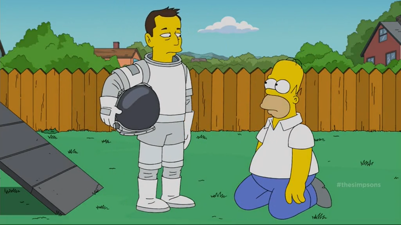 Billionaire, inventor, celebrity, Elon's film debut, Landing a role is easy if you're one of the producers, Meeting Iron Man, The real Tony Stark?, King of the geeks, Bazinga!, He's in Sheldon's spot, Science fiction, A childish tech entrepeneur, No publicity is bad publicity, Out of this world, Heading on down to South Park, Lost in the multiverse, Visiting The Simpsons, Even Lisa is a fan
