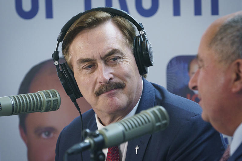 Mike Lindell at CPAC 2024 in National Harbor Mike Lindell at CPAC 2024 in National Harbor, Mike Lindell at CPAC 2023 conference, Mike Lindell speaks at Trump rally in Mesa, Mike Lindell poses with fan at Trump rally, Denise Hunt prays for Mike Lindell at rally, Mike Lindell at Trump’s gala in Palm Beach, Linda Rantz and Andy Palecek discuss election security, Mike Lindell greets Trump supporters in Palm Beach