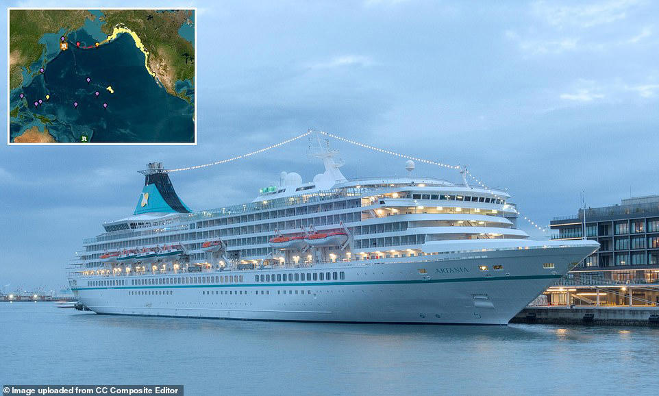 What happens on a cruise ship when there's a tsunami