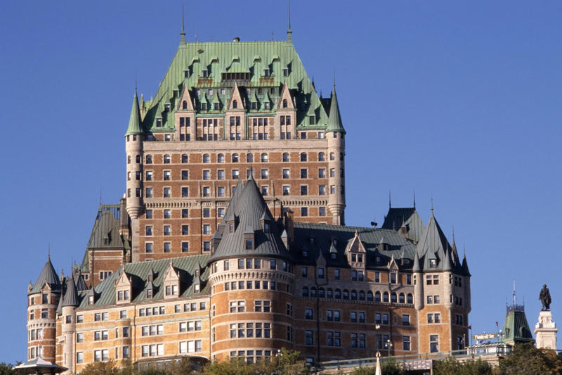 Château Frontenac, Quebec City, Canada Selecting the perfect hotel is a key component of some travel experiences, Château de la Treyne, Dordogne River Valley, France, Fairmont Banff Springs, Alberta, Canada, Château Frontenac, Quebec City, Canada, Bled Castle, Lake Bled, Slovenia, Malcesine Castle, Lake Garda, Italy, Bovey Castle, Dartmoor, England, Dromoland Castle, Ireland, Château de Chenonceau, Loire Valley, France, Dunrobin Castle, Scotland, Warwick Castle, England, Kronborg Castle, Øresund, Denmark, Chillingham Castle, Alnwick, United Kingdom, Rhinefield House Castle, United Kingdom