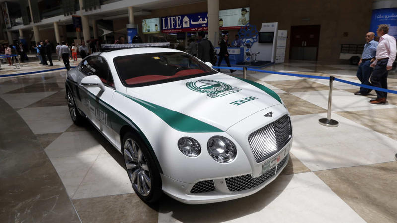 Bentley Continental GT - Dubai Lamborghini Gallardo - Italy, Lotus Evora - United Kingdom, Ford Police Interceptor - United States, Spyker C8 - Netherlands, Dodge Charger Pursuit - United States, Lotus Exige Cruiser - UK and Australia, Lamborghini Aventador - Dubai, Lamborghini Huracan - Italy, Bugatti Veyron - Dubai, Bentley Continental GT - Dubai, Ferrari 458 - Italy, Ford Mustang - Italy, Mitsubishi Lancer - Indonesia, Ferrari LaFerrari - Dubai, Porsche 911 Carrera - Austria