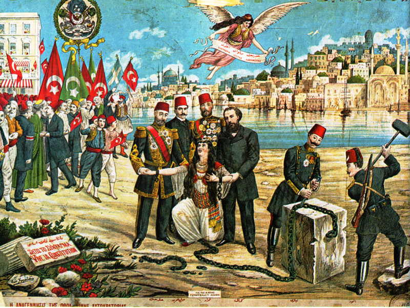 The Young Turk Revolution The rise of Osman’s principality, War and alliance, Institutionalizing power, Building the Janissary corps, Murad II’s recovery and ambition, The fall and rebirth of a capital, Bringing coffee and goods westward, An empire of vast reach, The decay of the Janissary legacy, The Auspicious Event, The burden of difference and inequality, Resistance to reform, A contradictory legacy, The Young Turk Revolution, World War I, Foreign support, The Armenian Genocide, The empire’s final collapse, Mandates and broken promises