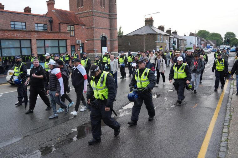‘It’s escalated into a spree of hate’, ‘This makes me question the people who live here’, ‘Counter-protesters get drowned out by unfiltered hate’, ‘No one wants to be on the high street’, ‘From peaceful protest to fights with police’, ‘There is a lot of anger out there’