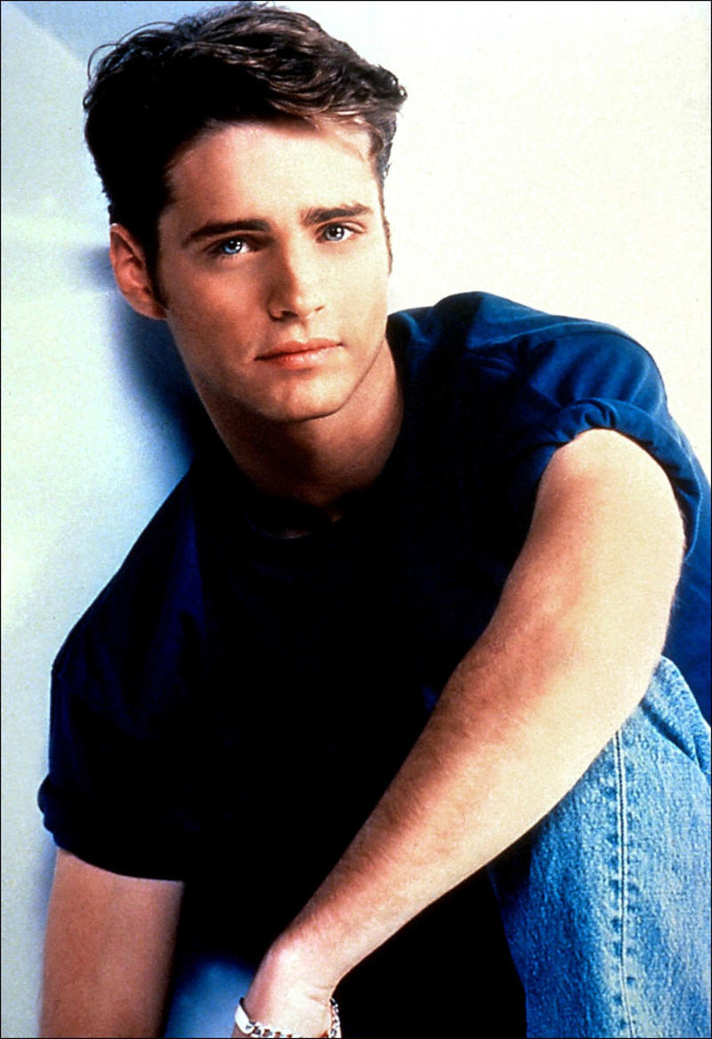 Jason Priestley Luke Perry, Shannen Doherty, Jason Priestley, Jennie Garth, Ian Ziering, Tori Spelling (top left), Tori Spelling, Gabrielle Carteris, Brian Austin Green, Tiffani Thiessen, The reboot