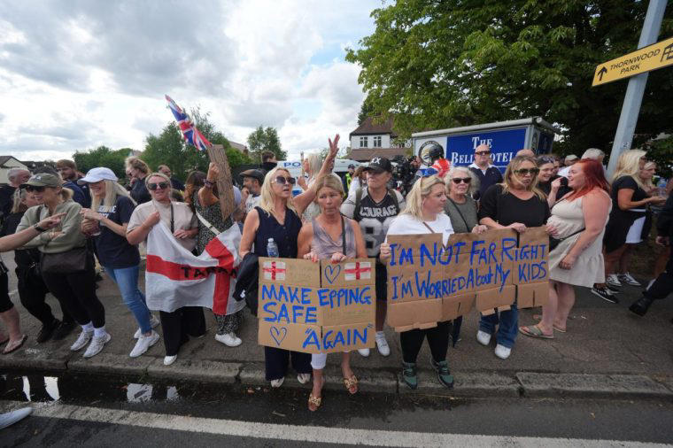 ‘It’s escalated into a spree of hate’, ‘This makes me question the people who live here’, ‘Counter-protesters get drowned out by unfiltered hate’, ‘No one wants to be on the high street’, ‘From peaceful protest to fights with police’, ‘There is a lot of anger out there’