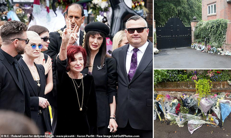 Ozzy Osbourne's family gather to lay him to rest