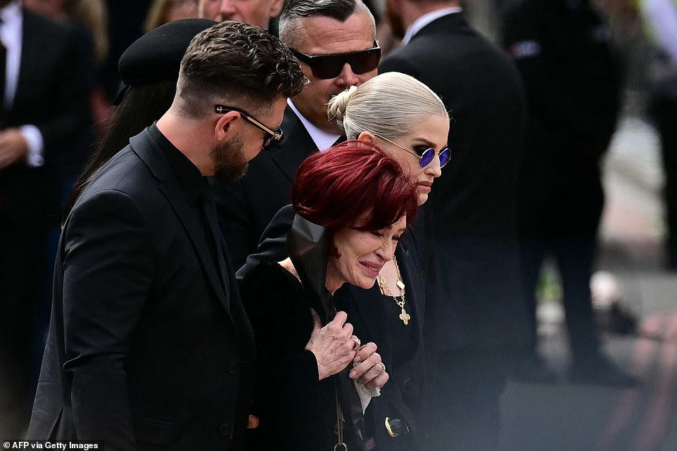 Sharon's final act of love for Ozzy as he is laid to rest