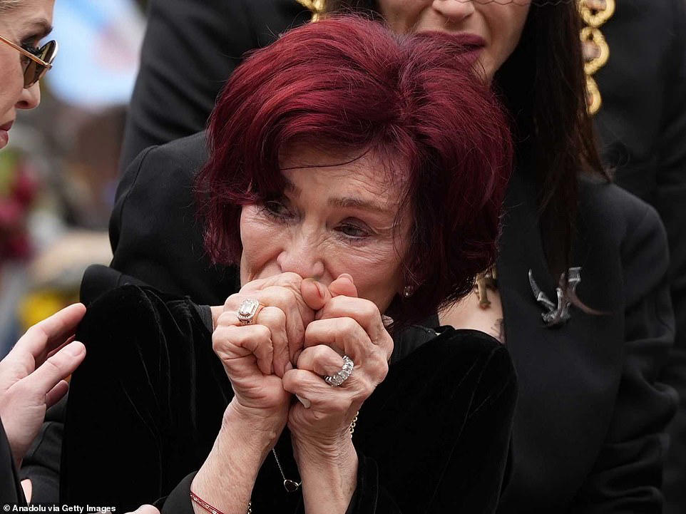 Sharon's final act of love for Ozzy as he is laid to rest