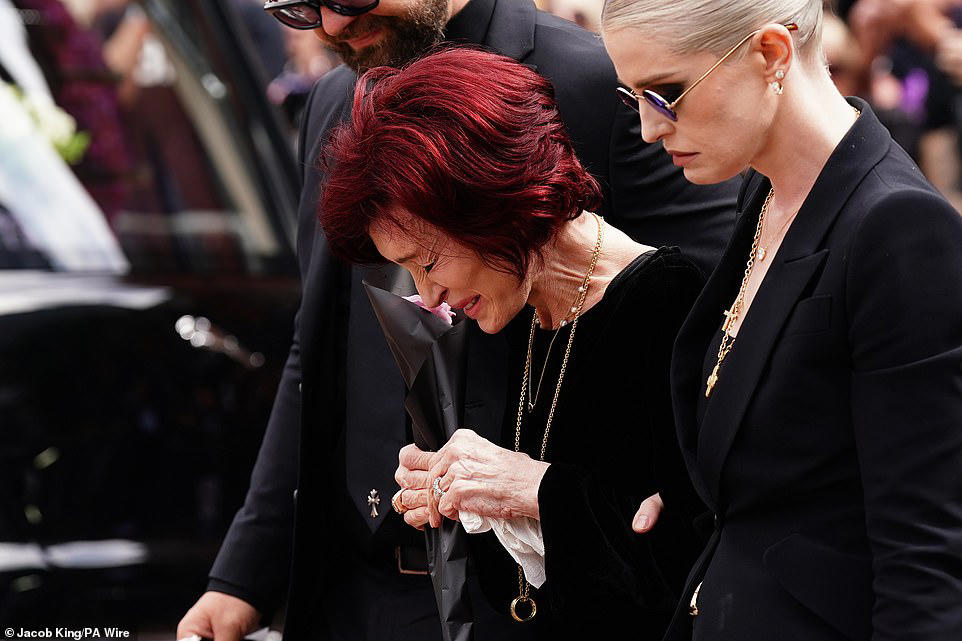Sharon's final act of love for Ozzy as he is laid to rest