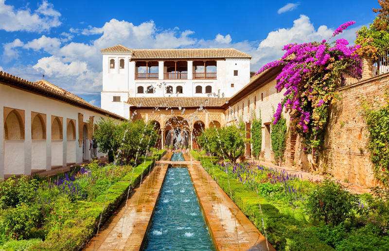 Alhambra, Spain Home, grand home, Hearst Castle, California, USA, Como House, Australia, Winter Palace, Russia, Biltmore, North Carolina, USA, Palace of Versailles, France, Highclere Castle, UK, Mysore Palace, India, The Castle of Ravadinovo, Bulgaria, Casa Loma, Canada, Blenheim Palace, UK, Oheka Castle, New York, USA, Pena Palace, Portugal, Burghley House, UK, Neuschwanstein Castle, Germany, The Breakers, Rhode Island, USA, Dolmabahçe Palace, Turkey, Château de Chambord, France, Iolani Palace, Hawaii, USA, Himeji Castle, Japan, Hampton Court Palace, UK, Alhambra, Spain, De Haar Castle, Netherlands