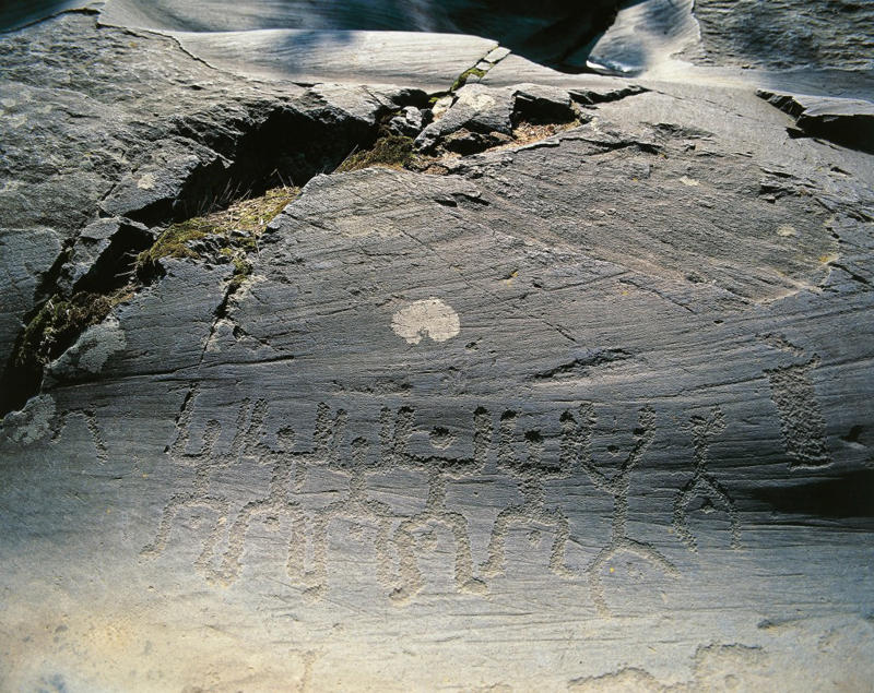 What are petroglyphs?