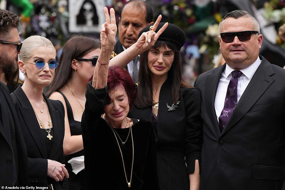 Sharon's final act of love for Ozzy as he is laid to rest