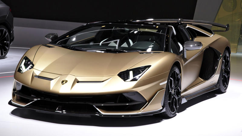 Lamborghini Espada (155 mph), Lamborghini 350 GT (158 mph), Lamborghini Islero (161 mph), Lamborghini Gallardo LP 570-4 Superleggera (202 mph), Lamborghini Huracán LP 610-4 (202 mph), Lamborghini Reventón (211 mph), Lamborghini Aventador SVJ (217 mph), Lamborghini Centenario (217 mph), Lamborghini Sián FKP 37 (217 mph), Lamborghini Revuelto (217 mph), Lamborghini SC20 (220+ mph), Lamborghini Veneno (221 mph), Lamborghini Countach LPI 800-4 (221 mph)