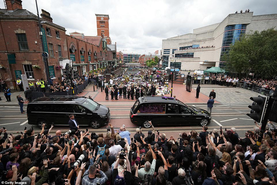 Ozzy Osbourne's family gather to lay him to rest