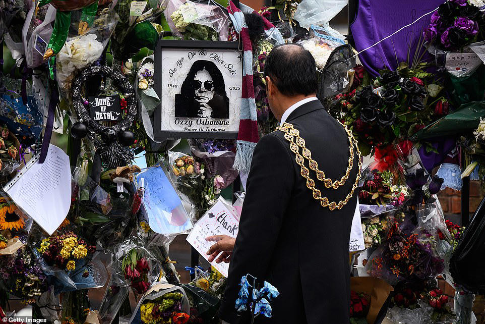 Marilyn Manson leads rock royalty at Ozzy Osbourne's funeral
