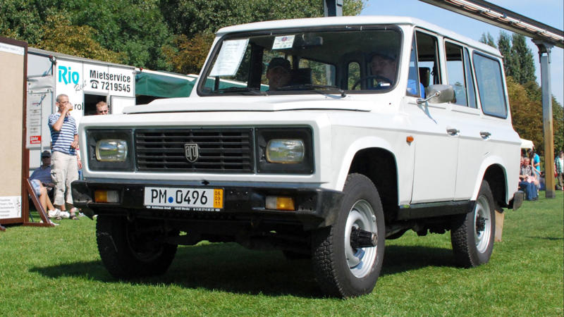 11. ARO, Romania 1. Rimac Automobili, Croatia, 2. Polski Fiat, Poland, 3. Zastava, Serbia, 4. Skoda Auto, Czech Republic, 5. Dacia, Romania, 6. GAZ, Russia, 7. Praga, Czech Republic, 8. Trabant, East Germany, 9. FSO, Poland, 10. Moskvitch, Russia, 11. ARO, Romania, 12. Balkan, Bulgaria, 13. Kaipan, Czech Republic, 14. ZIL, Russia, 15. IMV, Slovenia, 16. Lada, Russia, 17. Zaporozhets, Ukraine, 18. Wartburg, East Germany, 19. Melkus, East Germany, 20. Puli, Hungary