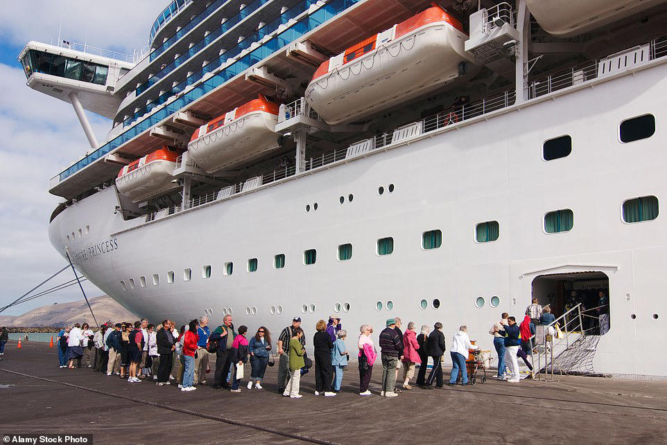 Cruise passengers forced to sleep on gym floor after tsunami warning