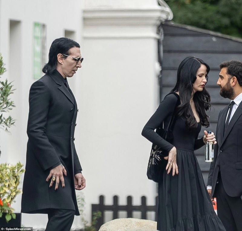 Marilyn Manson leads rock royalty at Ozzy Osbourne's funeral