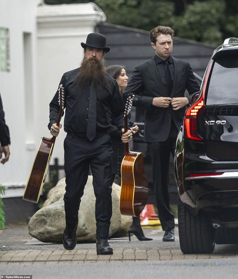 Marilyn Manson leads rock royalty at Ozzy Osbourne's funeral