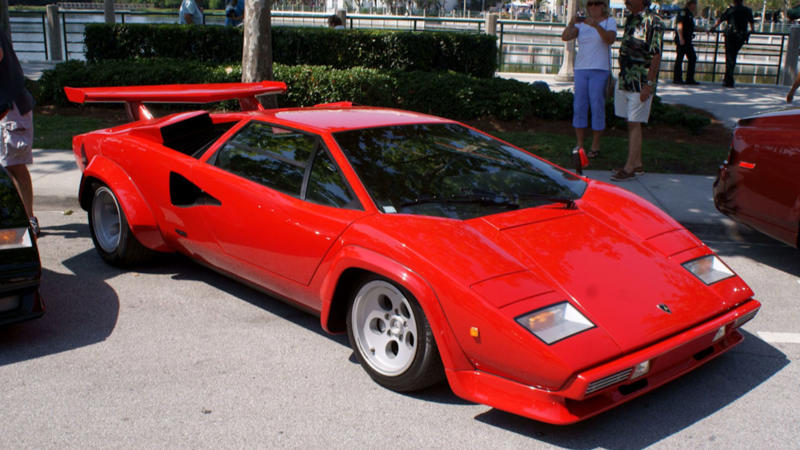 6. 1982 Lamborghini Countach LP500S 1. 1981 DeLorean DMC-12, 2. 1984 Pontiac Fiero, 3. 1985 Citroën BX, 4. 1987 Buick GNX, 5. 1985 Toyota MR2, 6. 1982 Lamborghini Countach LP500S, 7. 1981 BMW M1, 8. 1989 Nissan S-Cargo, 9. 1983 Renault Fuego Turbo, 10. 1986 Ferrari Testarossa, 11. 1988 Oldsmobile Aerotech, 12. 1985 Audi Sport Quattro, 13. 1984 Vector W2, 14. 1983 Mazda Cosmo HB, 15. 1986 Alfa Romeo SZ Prototype, 16. 1989 Dodge M4S Turbo Interceptor, 17. 1982 Lotus Esprit Turbo, 18. 1988 Peugeot Oxia, 19. 1985 Subaru XT, 20. 1986 Saab EV-1