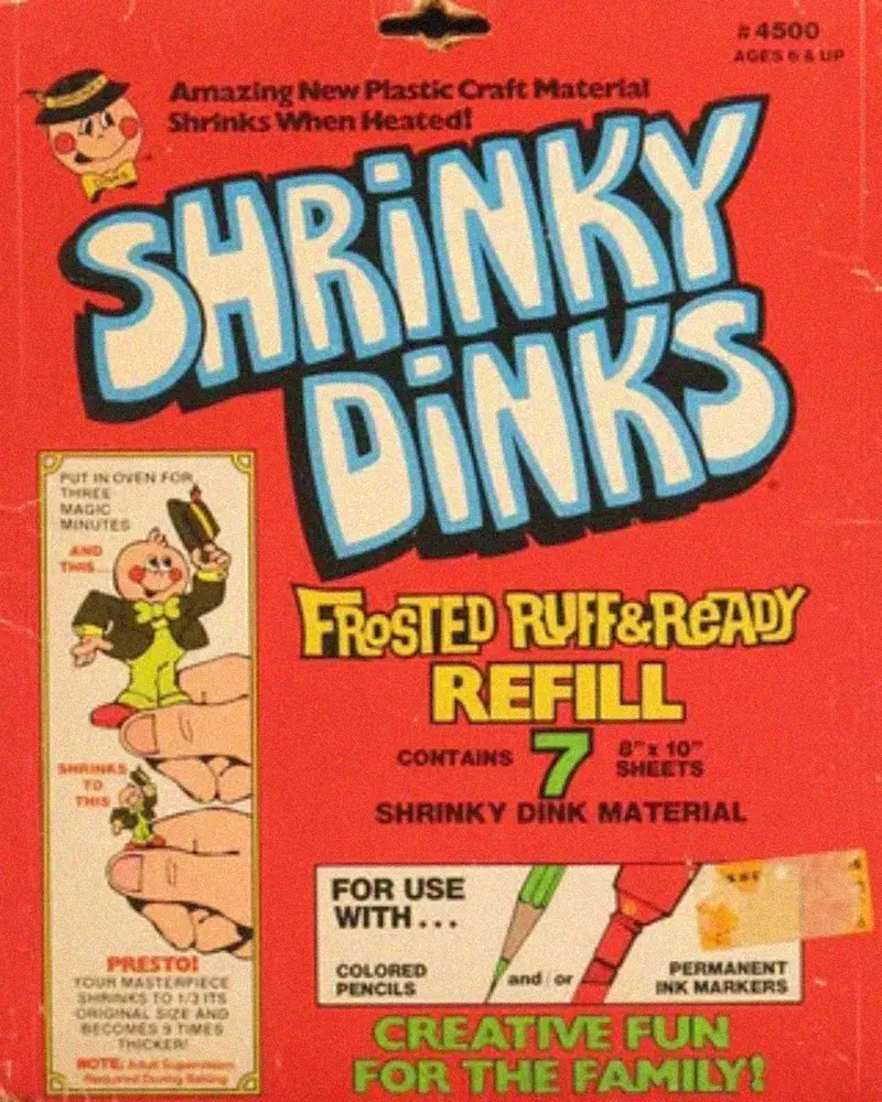 1. Lawn Darts (Jarts), 2. Creepy Crawlers ThingMaker Oven, 3. Clackers, 4. Easy-Bake Oven ('80s version), 5. Battlestar Galactica Missile-Firing Toys, 6. Slap Bracelets, 7. Kenner's Alien Action Figure, 8. Sky Dancers, 9. Pogo Balls, 10. Micro Machines, 11. Monster Science Lab Kits, 12. Stretch Armstrong, 13. Fisher-Price Power Wheels (early models), 14. Shrinky Dinks (original version), 15. Madballs, 16. Polly Pocket (early sets), 17. Play-Doh Mop Top Hair Shop, 18. Realistic Cap Guns, 19. Moon Shoes, 20. The Suckerman Toy, 21. Talkboy Recorder, 22. Super Elastic Bubble Plastic, 23. Ghostbusters Proton Pack, 24. Nerf Fencing Set, 25. Etch A Sketch Animator, 26. Big Wheel Tricycles (no brakes), 27. Wham-O Air Blaster, 28. Baby All Gone, 29. BMX Bikes with Pegs