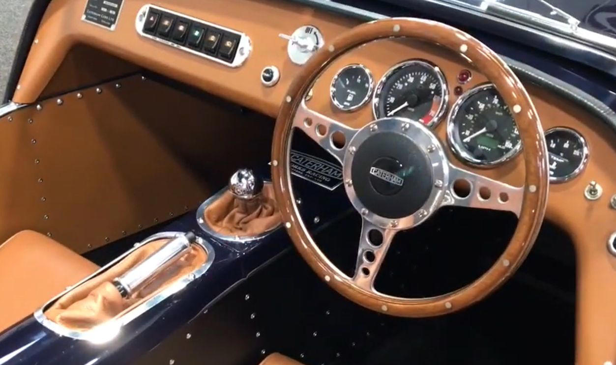 Caterham Seven SuperSprint Steering In Style, Caterham Seven SuperSprint, McLaren F1 GTR, Mercedes-AMG One, BMW M3 (E30), Eunos Cosmo, Spyker C8, Pagani Zonda R, BMW M Wheel, Ferrari Wheel, Ford Mustang (1st-Gen), Aston Martin Lagonda, Subaru XT, Ferrari F40, McLaren 570S, Lotus Evija, De Tomaso P72, Aston Martin One-77, Lamborghini Sesto Elemento