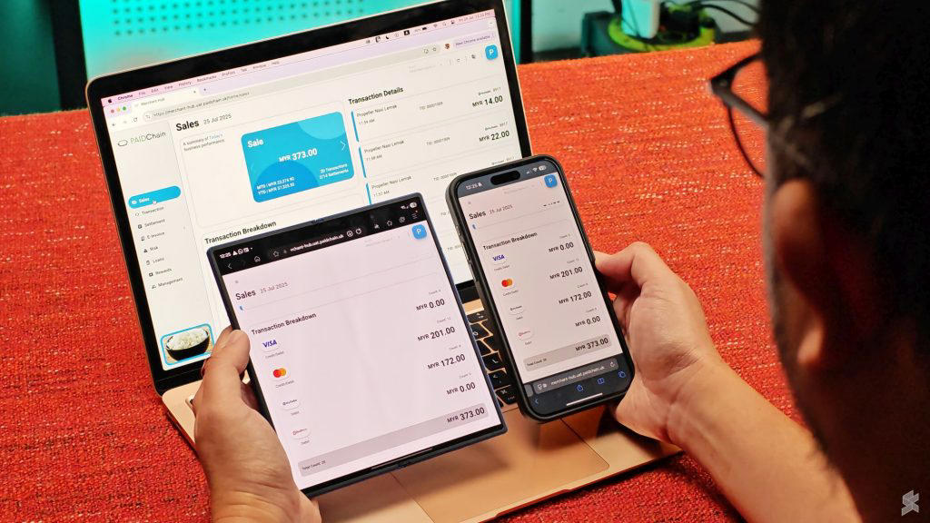 Accept QR and Card payments with audible transaction alerts, Generate e-Invoice instantly!, Track your sales in real time from any device, Easy onboarding with no manual form or bank visits required