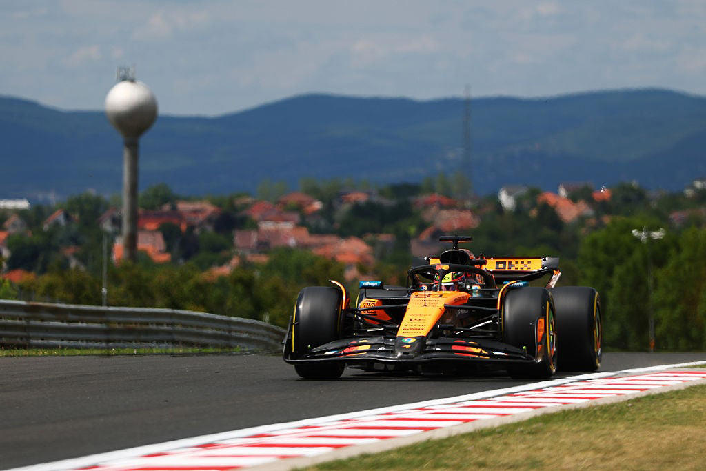 F1 HUNGARIAN GRAND PRIX - LATEST UPDATES , Norris: Car 'has felt pretty good', Verstappen to be investigated for rag incident, Hungarian GP Practice, Hungarian GP Practice, Hungarian GP Practice, Hungarian GP Practice, Hungarian GP Practice, Hungarian GP Practice, Hungarian GP Practice, Hungarian GP Practice, Hungarian GP Practice, Hungarian GP Practice, Hungarian GP Practice, Hungarian GP Practice, Hungarian GP Practice, Hungarian GP Practice, Hungarian GP Practice, Hungarian GP Practice, Hungarian GP Practice, Hungarian GP Practice, Hungarian GP Practice, Hungarian GP Practice, Hungarian GP Practice, Hungarian GP Practice, Hungarian GP Practice, Hungarian GP Practice, F1 Calendar, George Russell admits to risk of Mercedes exit, Aston Martin statement in full, Alonso back for second practice, Hungarian GP Practice, F1 constructor standings, F1 driver standings, Hungarian GP weather, When is the Hungarian Grand Prix?, Max Verstappen commits future to Red Bull for 2026 F1 season, Hungarian GP Practice, Final timesheet, Hungarian GP Practice, Hungarian GP Practice, Hungarian GP Practice, Hungarian GP Practice, Hungarian GP Practice, Hungarian GP Practice, Hungarian GP Practice, Hungarian GP Practice, Hungarian GP Practice, Hungarian GP Practice, Hungarian GP Practice, Hungarian GP Practice, Hungarian GP Practice, Hungarian GP Practice, Hungarian GP Practice, Hungarian GP Practice, Hungarian GP Practice, Hungarian GP Practice, Hungarian GP Practice, Three teams have upgrades in Hungary, The Hungaroring, Hungarian GP weather, George Russell admits to risk of Mercedes exit, Red Bull adviser reveals ‘primary’ reason Christian Horner was sacked, Ferrari F1 boss Fred Vasseur signs new contract despite winless run, F1 driver standings, How can I watch the GP &amp; qualifying?, Hungarian Grand Prix weekend &amp; 2024 recap, What time is qualifying?, Max Verstappen commits future to Red Bull for 2026 F1 season, Fernando Alonso doubtful for Budapest race after injury, F1 Hungarian Grand Prix practice