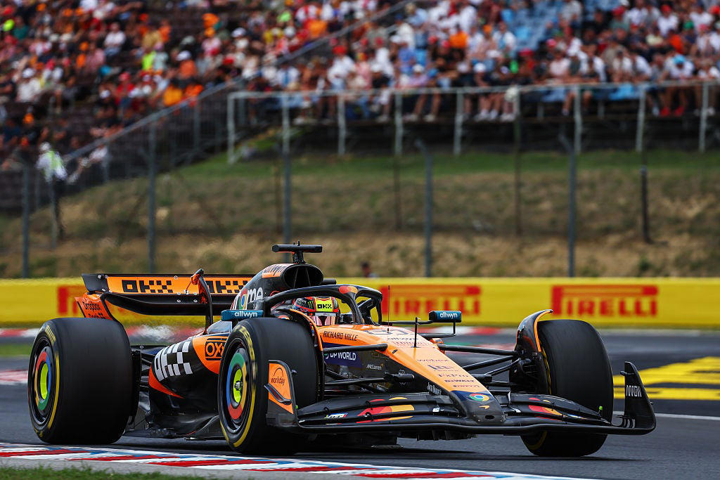 F1 HUNGARIAN GRAND PRIX - LATEST UPDATES , Norris: Car 'has felt pretty good', Verstappen to be investigated for rag incident, Hungarian GP Practice, Hungarian GP Practice, Hungarian GP Practice, Hungarian GP Practice, Hungarian GP Practice, Hungarian GP Practice, Hungarian GP Practice, Hungarian GP Practice, Hungarian GP Practice, Hungarian GP Practice, Hungarian GP Practice, Hungarian GP Practice, Hungarian GP Practice, Hungarian GP Practice, Hungarian GP Practice, Hungarian GP Practice, Hungarian GP Practice, Hungarian GP Practice, Hungarian GP Practice, Hungarian GP Practice, Hungarian GP Practice, Hungarian GP Practice, Hungarian GP Practice, Hungarian GP Practice, F1 Calendar, George Russell admits to risk of Mercedes exit, Aston Martin statement in full, Alonso back for second practice, Hungarian GP Practice, F1 constructor standings, F1 driver standings, Hungarian GP weather, When is the Hungarian Grand Prix?, Max Verstappen commits future to Red Bull for 2026 F1 season, Hungarian GP Practice, Final timesheet, Hungarian GP Practice, Hungarian GP Practice, Hungarian GP Practice, Hungarian GP Practice, Hungarian GP Practice, Hungarian GP Practice, Hungarian GP Practice, Hungarian GP Practice, Hungarian GP Practice, Hungarian GP Practice, Hungarian GP Practice, Hungarian GP Practice, Hungarian GP Practice, Hungarian GP Practice, Hungarian GP Practice, Hungarian GP Practice, Hungarian GP Practice, Hungarian GP Practice, Hungarian GP Practice, Three teams have upgrades in Hungary, The Hungaroring, Hungarian GP weather, George Russell admits to risk of Mercedes exit, Red Bull adviser reveals ‘primary’ reason Christian Horner was sacked, Ferrari F1 boss Fred Vasseur signs new contract despite winless run, F1 driver standings, How can I watch the GP &amp; qualifying?, Hungarian Grand Prix weekend &amp; 2024 recap, What time is qualifying?, Max Verstappen commits future to Red Bull for 2026 F1 season, Fernando Alonso doubtful for Budapest race after injury, F1 Hungarian Grand Prix practice