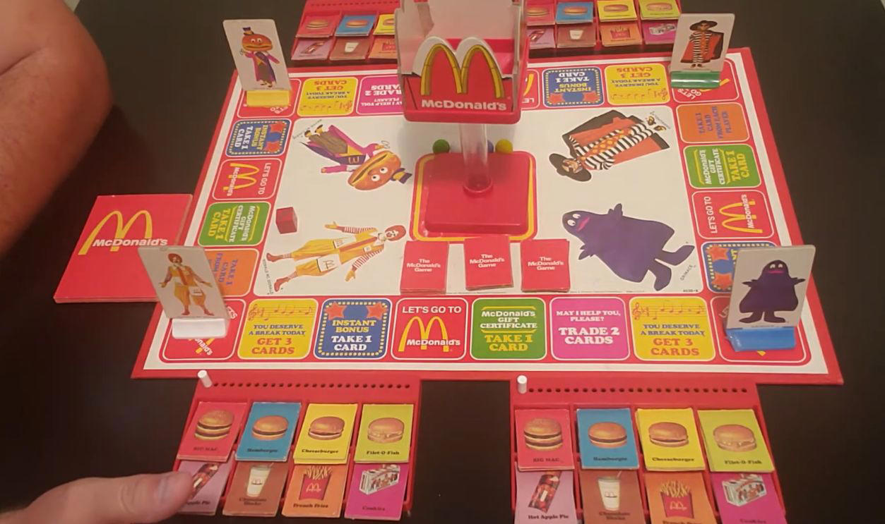 McDonald’s Game (1975 Milton Bradley) 3D Monopoly (1991 Franklin Mint), The Beatles Flip Your Wig (1964 Milton Bradley), Dark Tower (1981 Milton Bradley), Key to the Kingdom (1990 Golden), Voice of the Mummy (1971 Milton Bradley), McDonald’s Game (1975 Milton Bradley), Be A Manager Baseball (1967 Cadaco), The Game of Goose (Early 1900s editions), Star Wars: Destroy Death Star Game (1977 Kenner), Disney’s Haunted Mansion Game (1972 Lakeside), Fortune (1935 Parker Brothers), Camp Granada (1965 Milton Bradley), Haunted House (1962 Milton Bradley), The Omega Virus (1992 Milton Bradley), Torpedo Run! (1986 Milton Bradley), The Magnificent Race (1963 Transogram), Chivalry (1960 Transogram), The Grape Escape (1992 Parker Brothers)