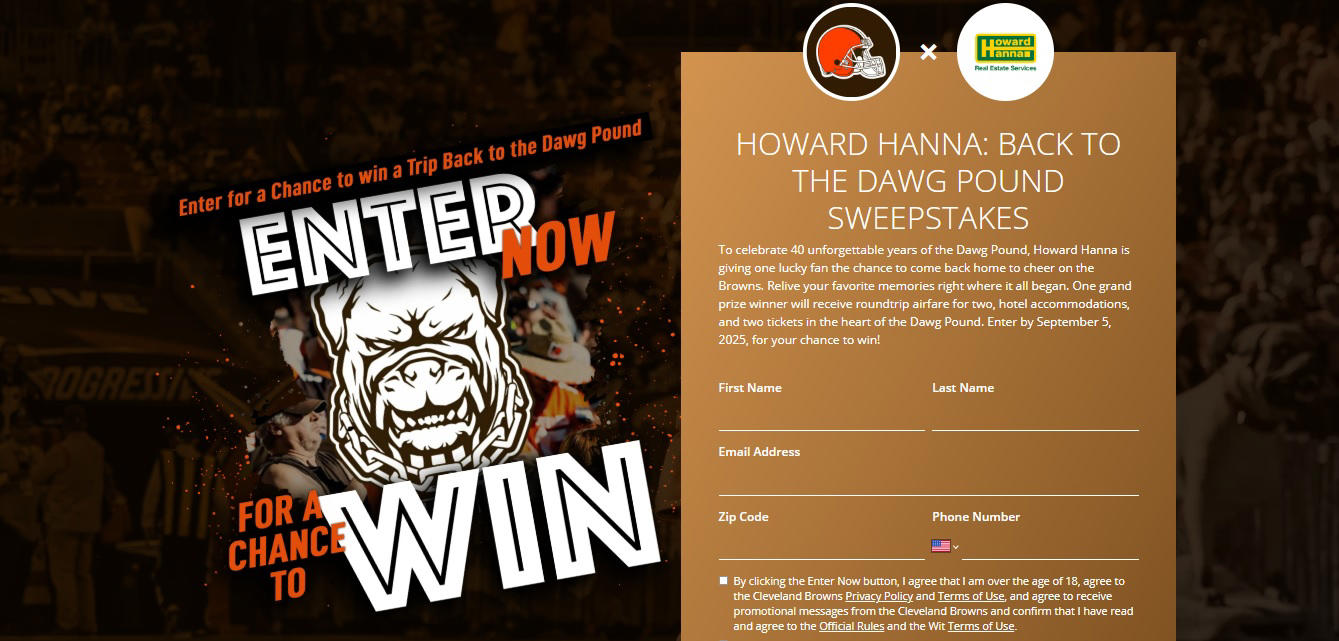 Celebrating 40 years of Dawg Pound, One Grand Prize, The date is up to September 25, How one can apply.