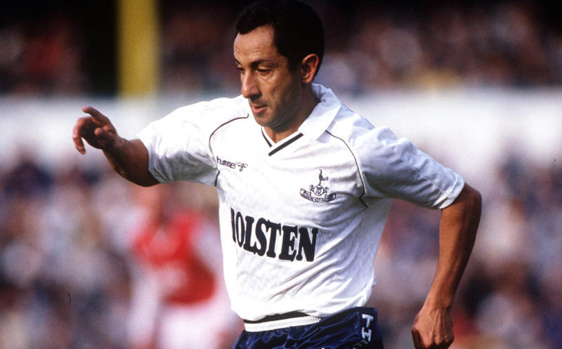 20. Jurgen Klinsmann (1994-95 and 1997-98), 19. Martin Chivers (1968-76), 18. Cyril Knowles (1964-75), 17. Bobby Smith (1955-64), 16. Alan Gilzean (1964-74), 15. Steve Perryman (1969-86), 14. Gary Mabbutt (1982-98), 13. Gary Lineker (1989-92), 12. Ossie Ardiles (1978-88), 11. Cliff Jones (1958-68), 10. Ledley King (1999-2012), 9. Pat Jennings (1964-77), 8. Son Heung-min (2015-2025), 7. Paul Gascoigne (1988-1991), 6. Gareth Bale (2007-13 and 2020-21), 5. Dave Mackay (1959-68), 4. Danny Blanchflower (1954-64), 3. Glenn Hoddle (1975-87), 2. Jimmy Greaves (1961-70), 1. Harry Kane (2009-23)