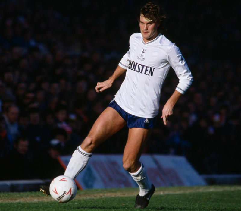 20. Jurgen Klinsmann (1994-95 and 1997-98), 19. Martin Chivers (1968-76), 18. Cyril Knowles (1964-75), 17. Bobby Smith (1955-64), 16. Alan Gilzean (1964-74), 15. Steve Perryman (1969-86), 14. Gary Mabbutt (1982-98), 13. Gary Lineker (1989-92), 12. Ossie Ardiles (1978-88), 11. Cliff Jones (1958-68), 10. Ledley King (1999-2012), 9. Pat Jennings (1964-77), 8. Son Heung-min (2015-2025), 7. Paul Gascoigne (1988-1991), 6. Gareth Bale (2007-13 and 2020-21), 5. Dave Mackay (1959-68), 4. Danny Blanchflower (1954-64), 3. Glenn Hoddle (1975-87), 2. Jimmy Greaves (1961-70), 1. Harry Kane (2009-23)