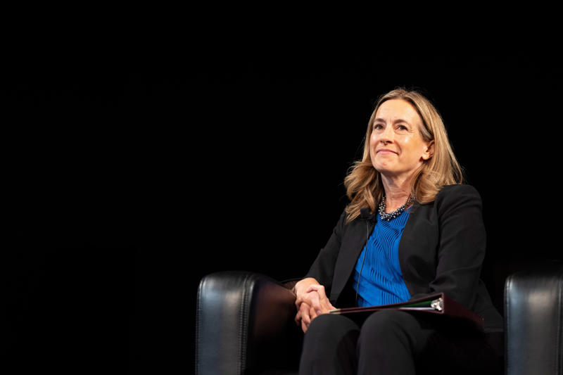 Rep. Mikie Sherrill at town hall event Rep. Mikie Sherrill at town hall event, Jack Ciattarelli addresses supporters after election, Donald Trump speaking at AmVets convention, Jack Ciattarelli speaking to supporters after primary win, Editorial meeting with Rep. Mikie Sherrill, Mikie Sherrill giving speech after primary victory, Anthony Bucco Jr. and Jack Ciattarelli at parade