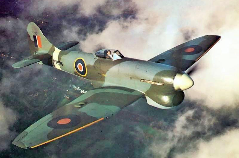 8: Hawker Tempest – 466mph 10: North American P-51 Mustang – 450mph, 9: Martin Baker MB5 – 460mph, 8: Hawker Tempest – 466mph, 7: Republic P-47M Thunderbolt- 470mph, 6: Focke-Wulf Ta 152H – 472mph, 5: Mitsubishi Ki-83 – 473mph, 4: Dornier Do 335 – 474mph, 4: Gloster Meteor – 493mph, 3: Heinkel He 162 Volksjäger & Lockheed P-80 Shooting Star – 550mph, 2: Messerschmitt Me 262 – 578mph, 1: Me 163 (659mph) & Ba 349